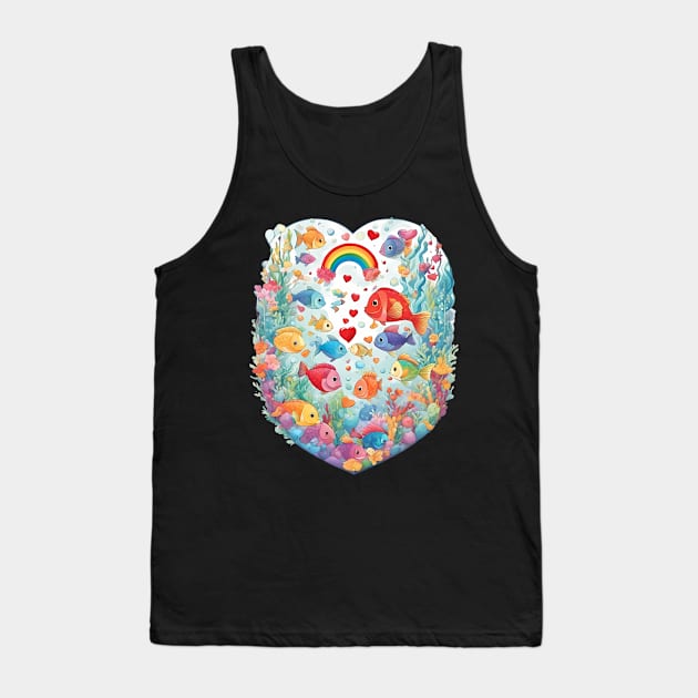 Aquatic Life Tank Top by animegirlnft